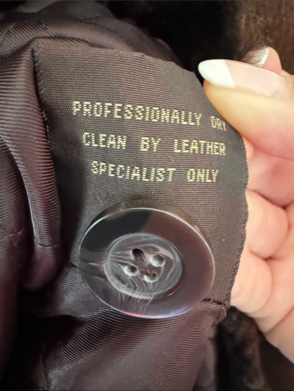 Vintage Giacca Leather Coat Faux Shearling Detail Medium Brown Penny Lane - Picture 9 of 13